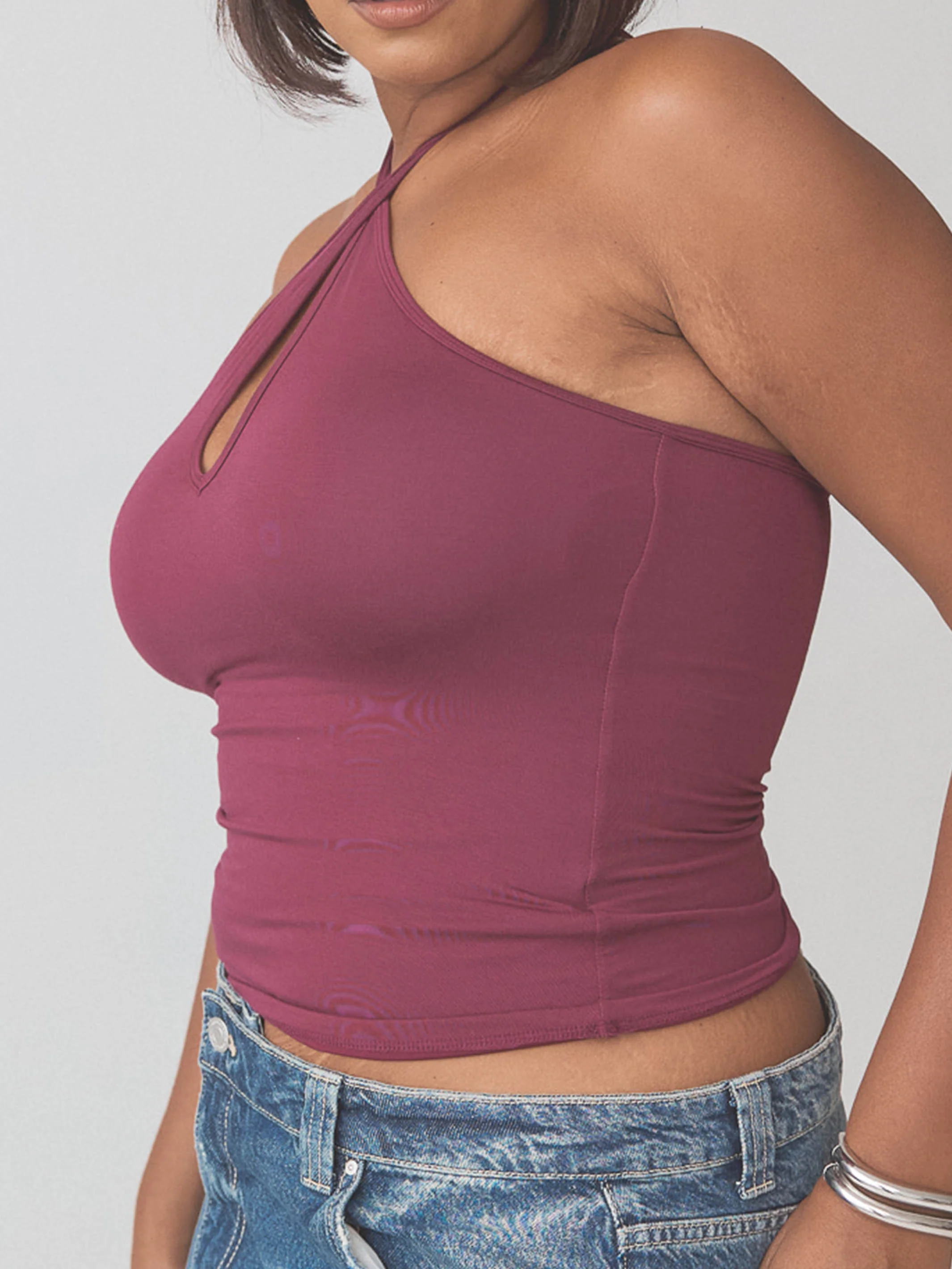 Braless Strappy Keyhole Brami Top - Image 6