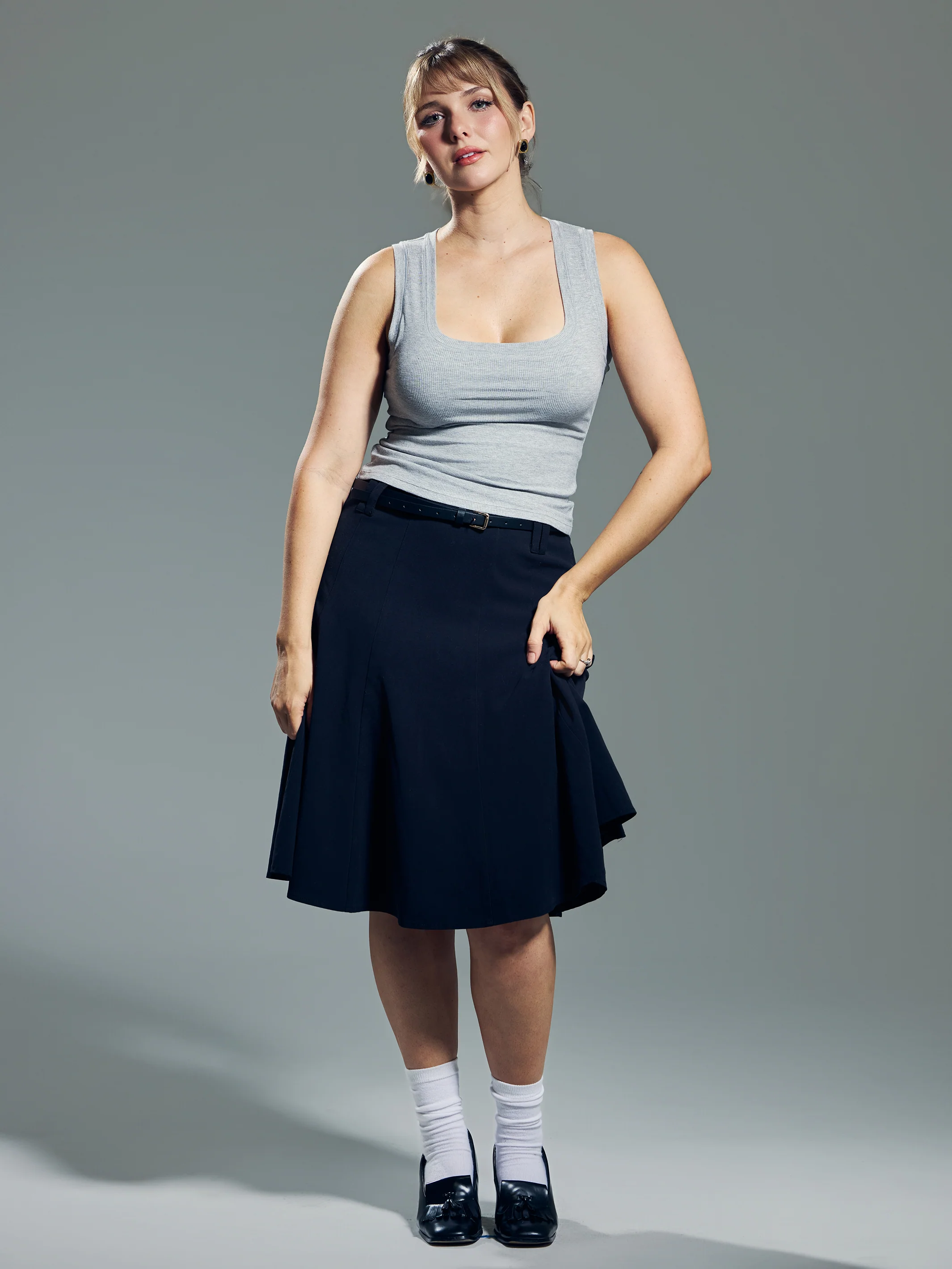 Chunky Binding Ribbed Square Neck Tank - Image 18
