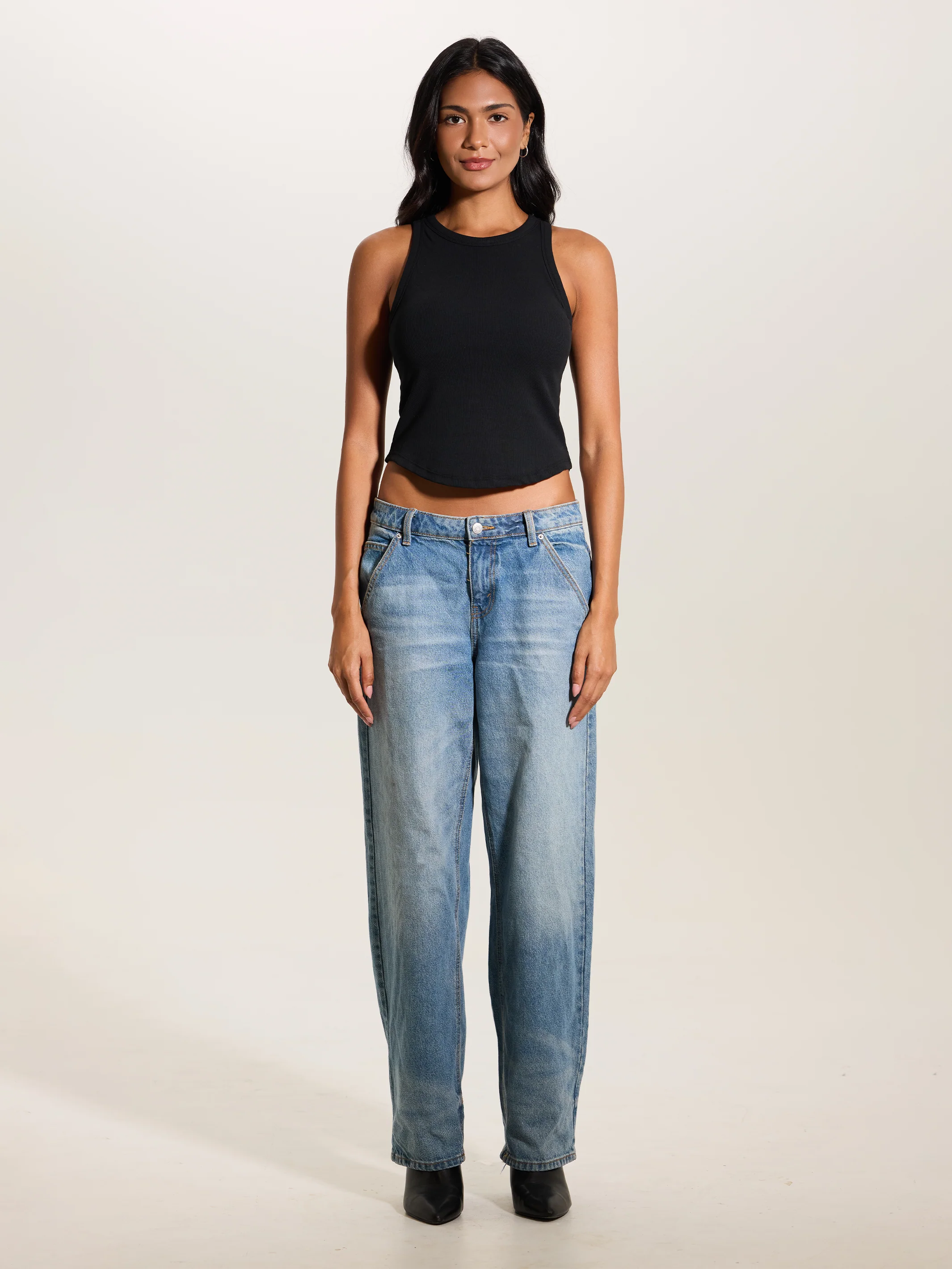 Curve Hem Cotton High Neck - Image 9