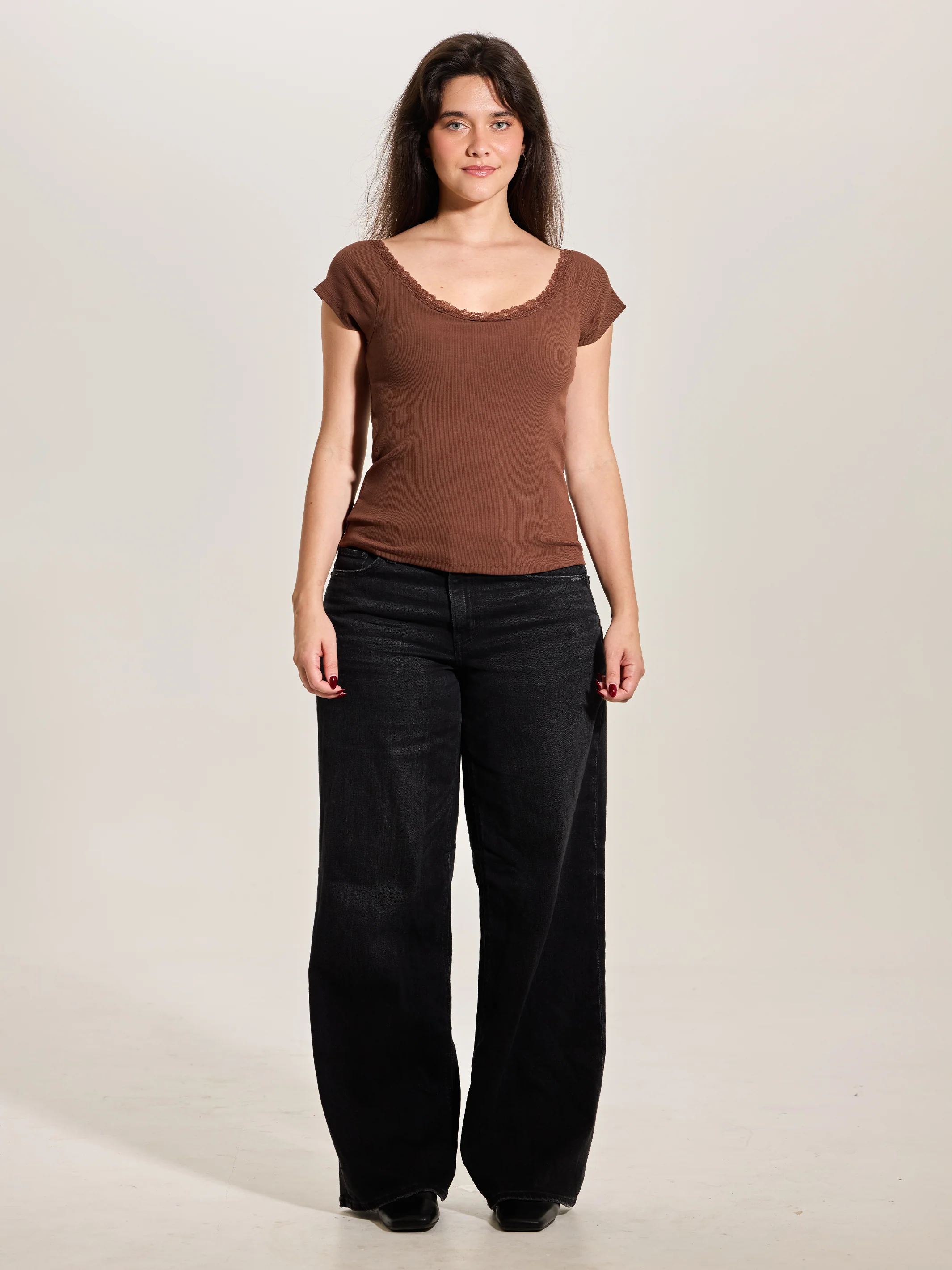Lace Cotton Scoop Short Sleeve - Image 5