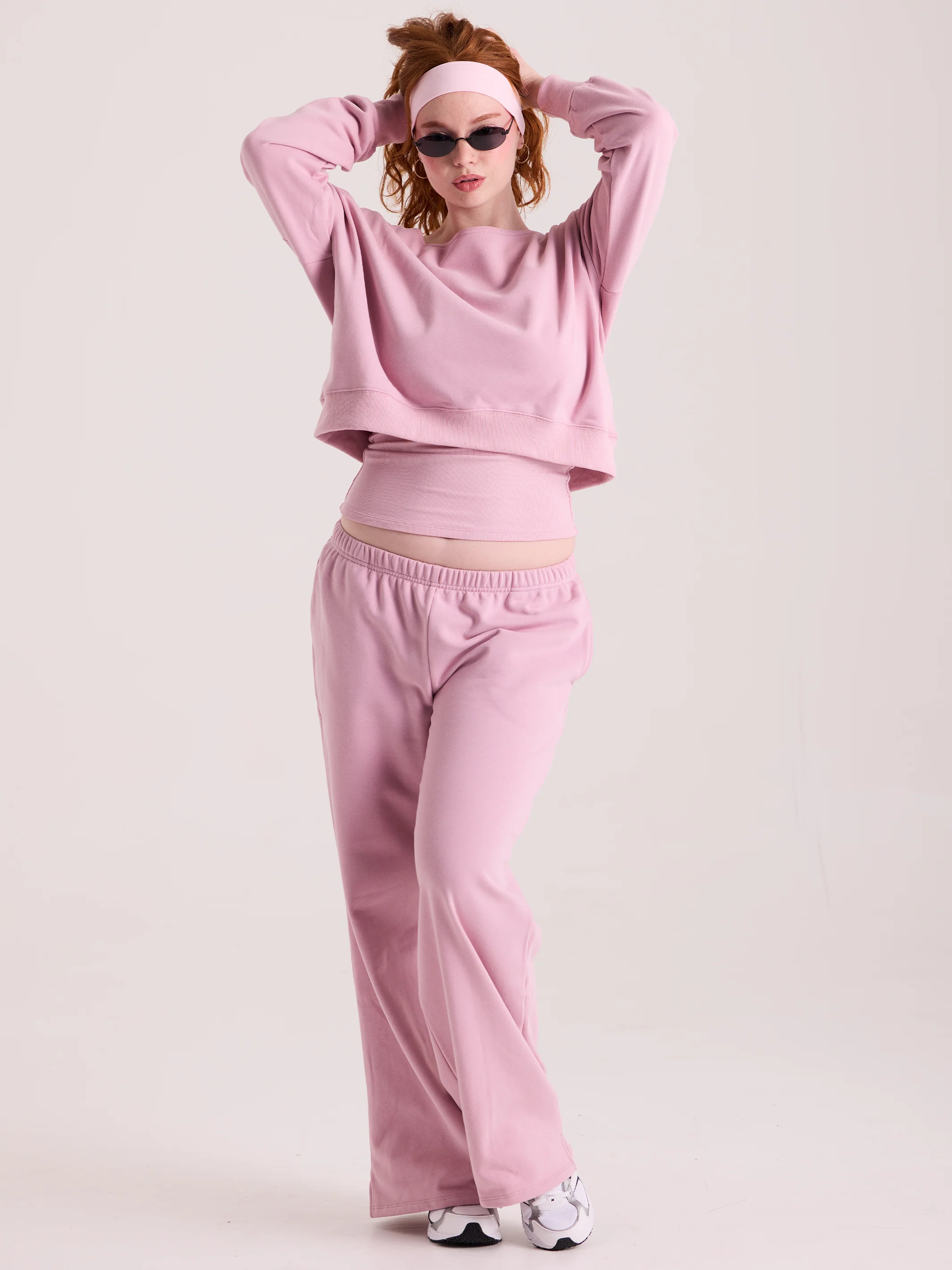 Lightweight Wide Leg Sweat Pants - Image 8