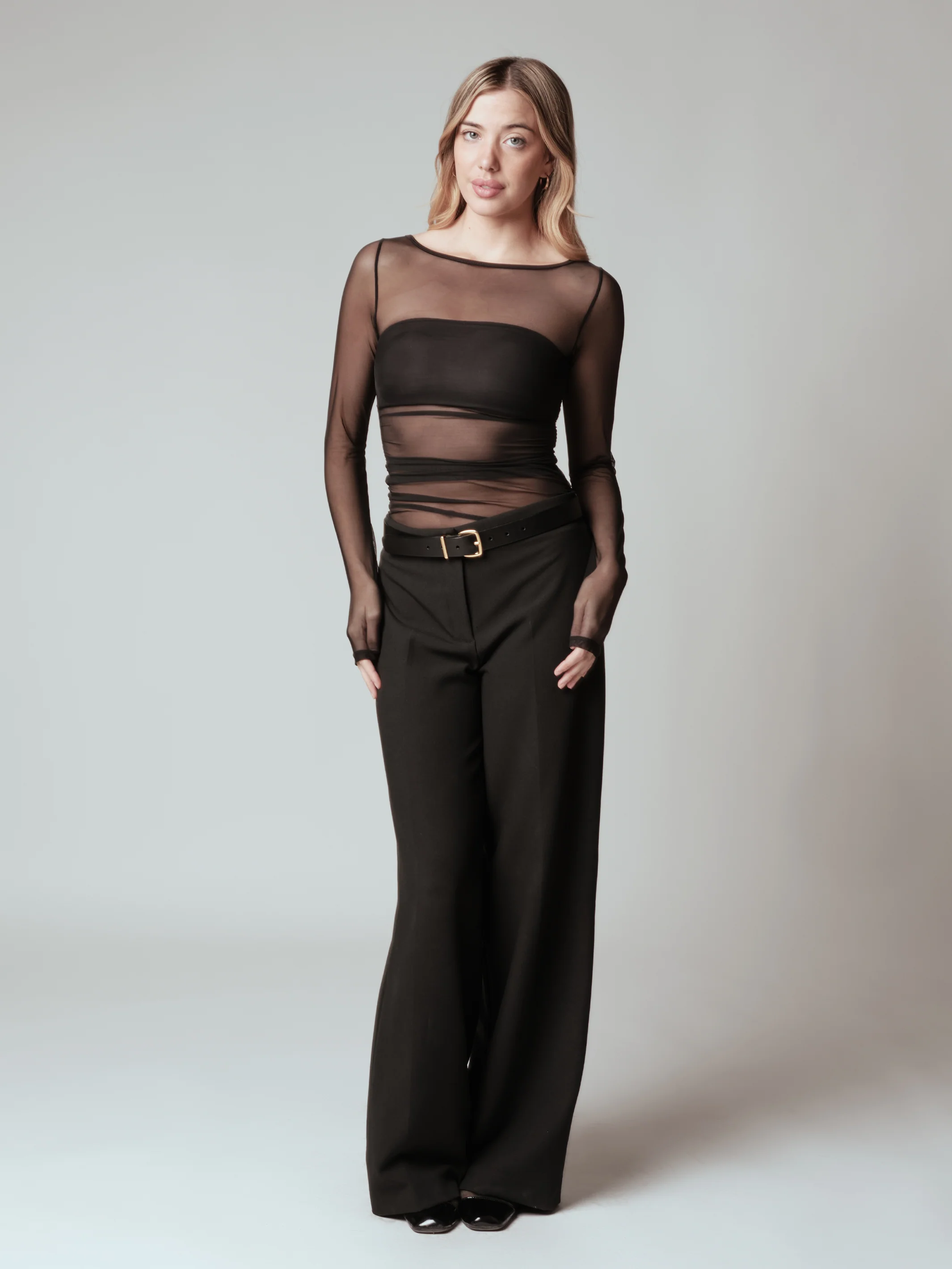 Mesh Bandeau Long Sleeve - Image 4