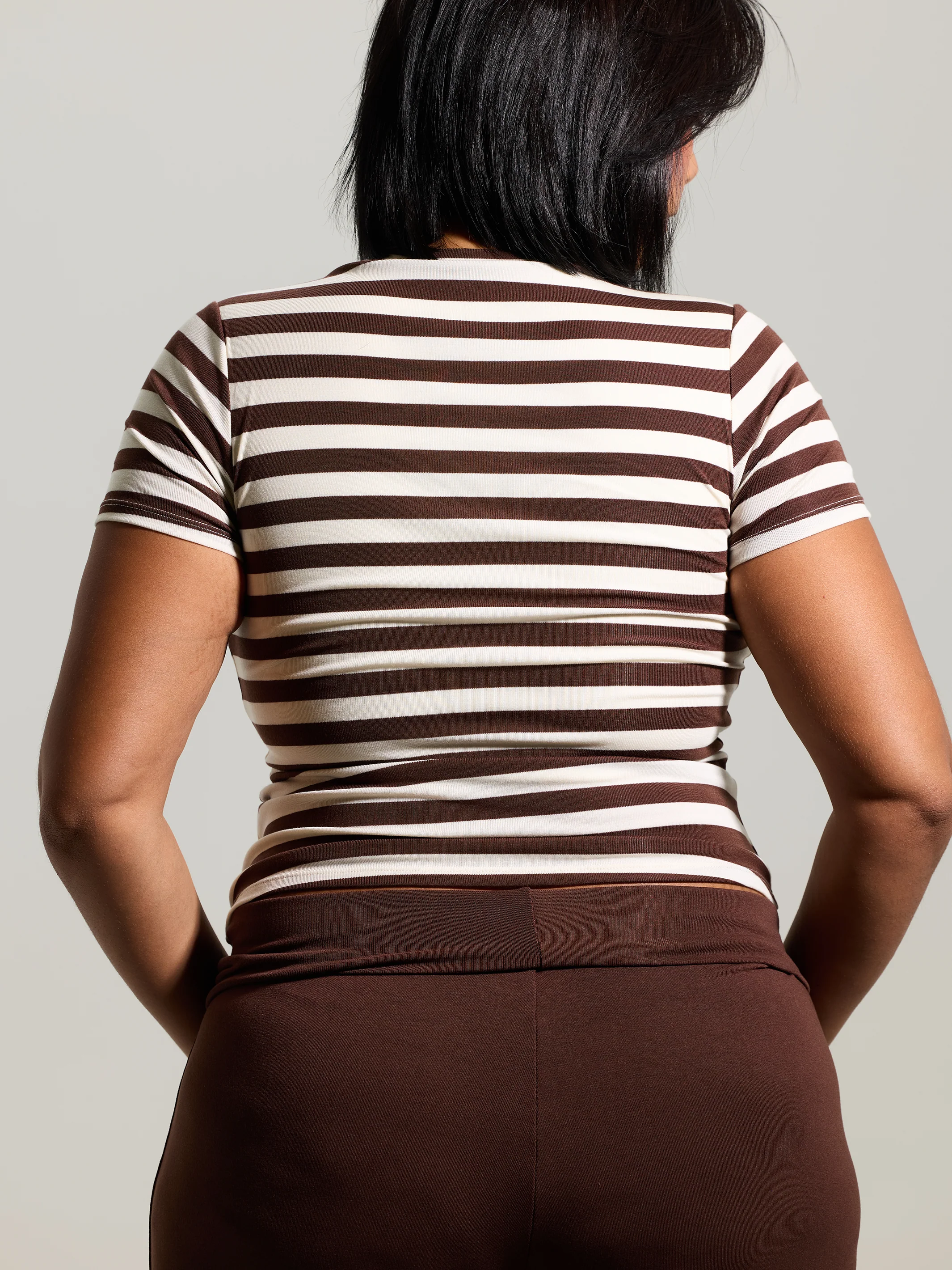 Crew Neck Braless T-Shirt - Image 13