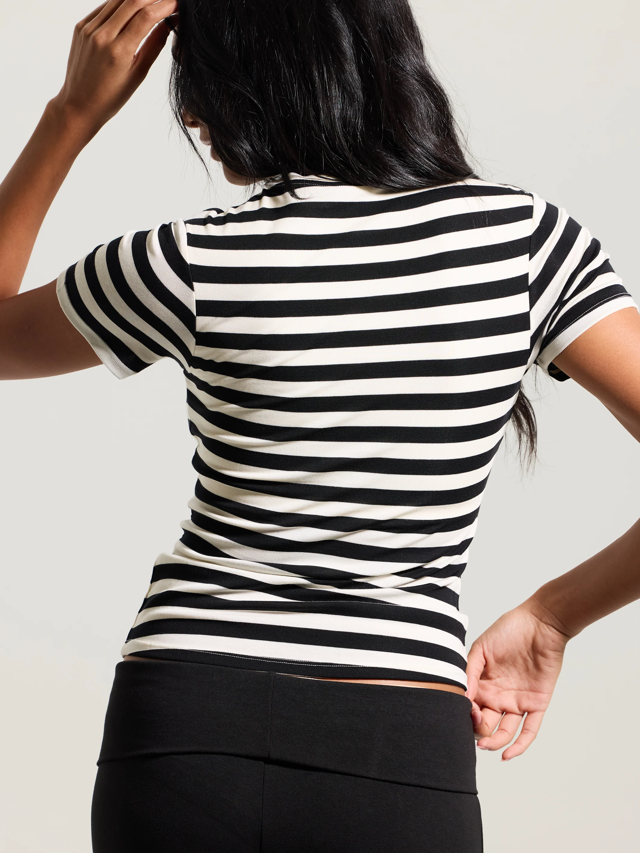 Crew Neck Braless T-Shirt - Image 16