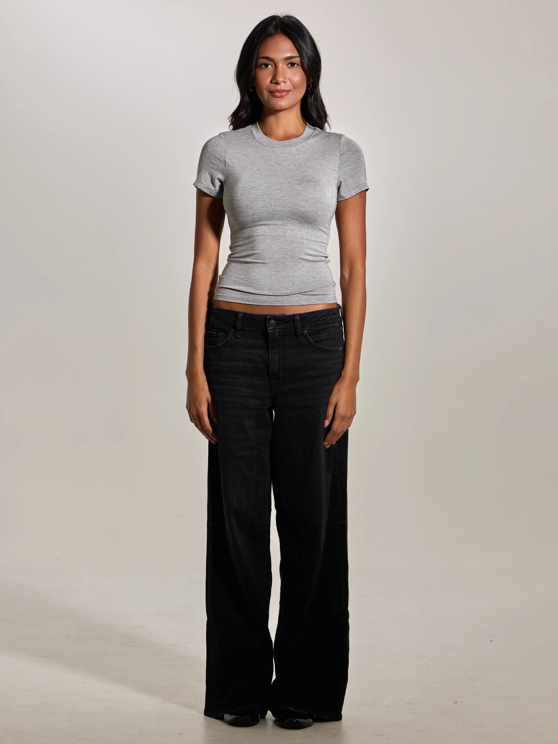 Crew Neck Braless T-Shirt - Image 23