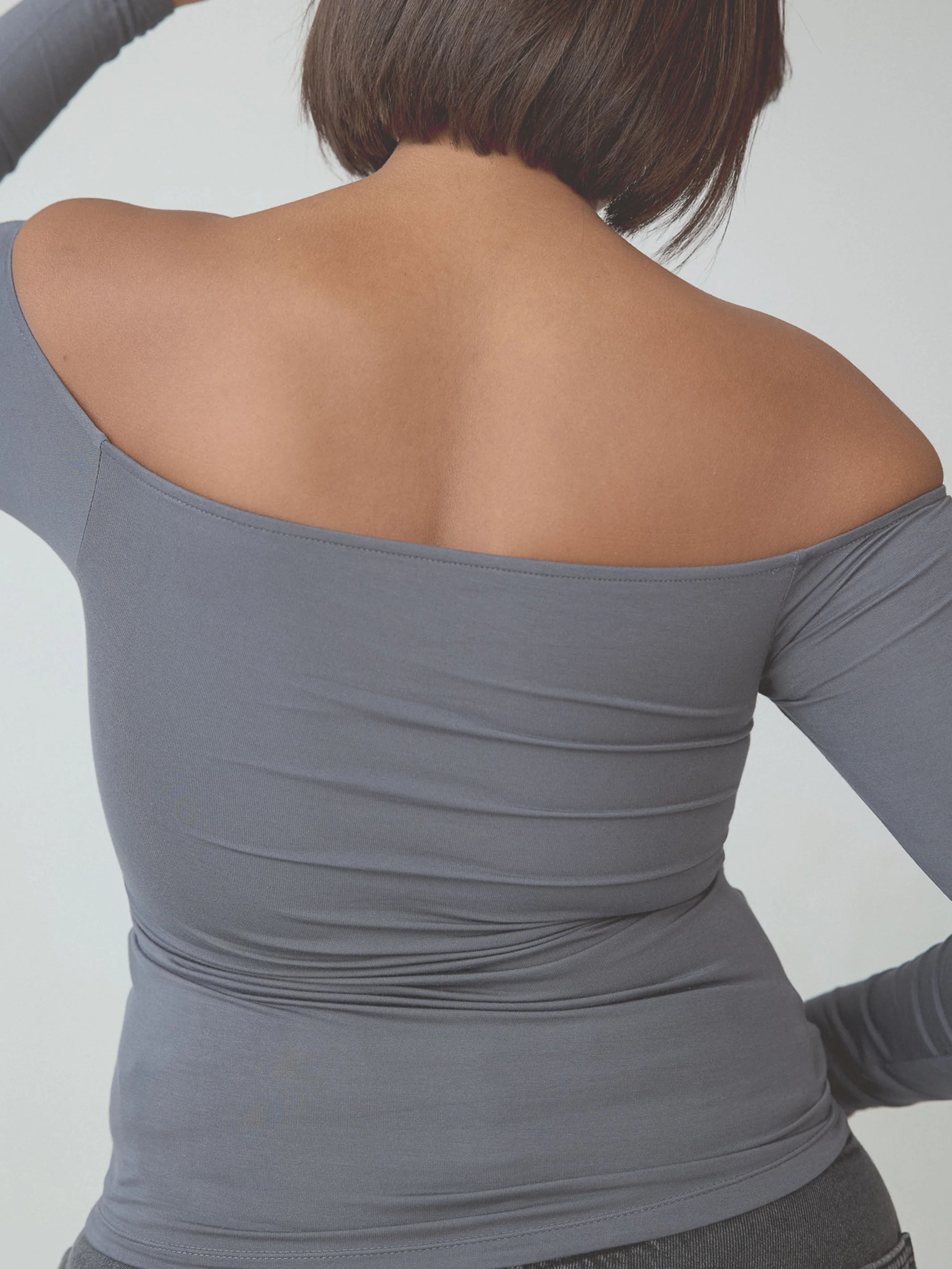 Off The Shoulder Braless Long Sleeve - Image 18
