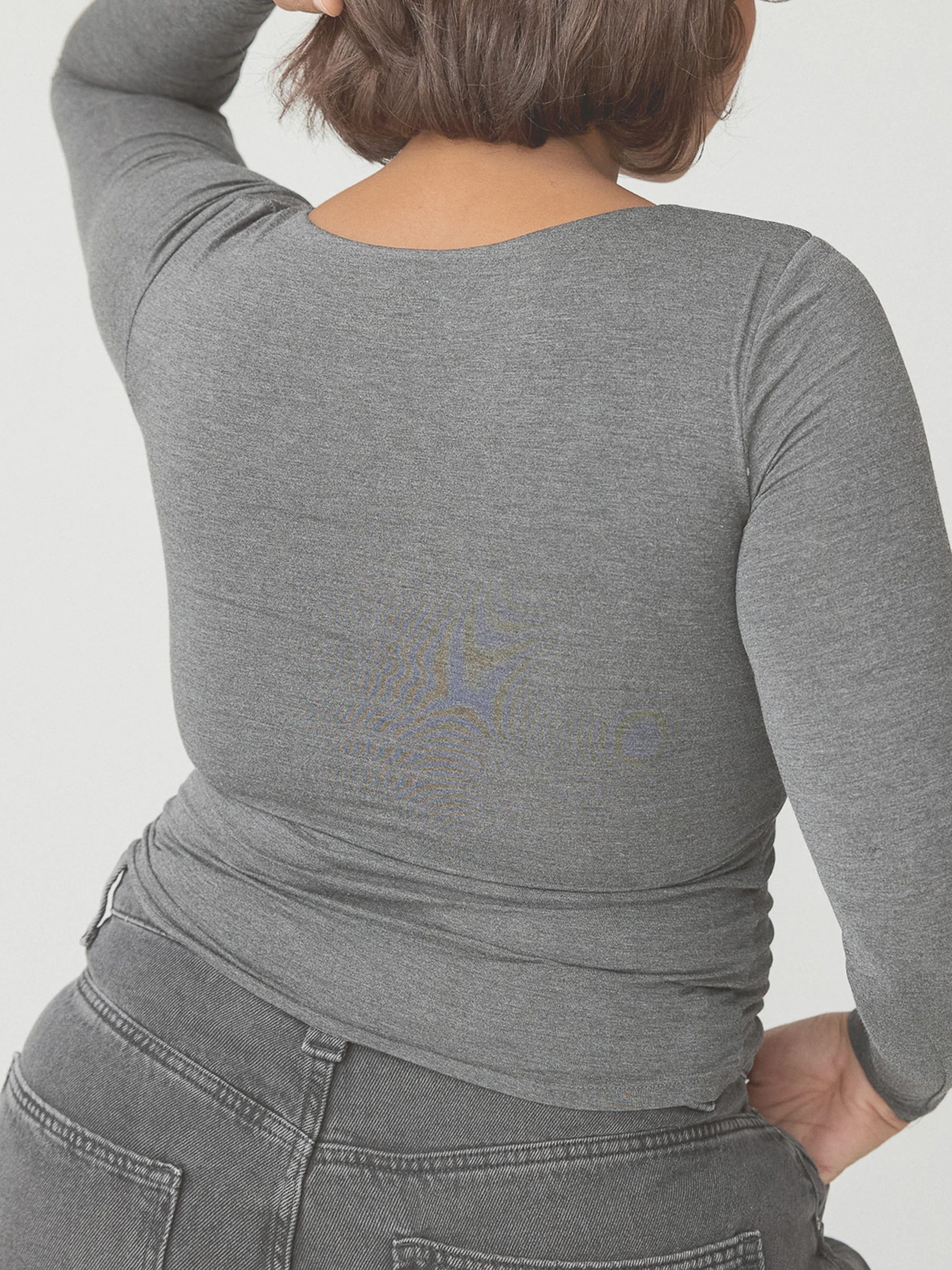 Scoop Neck Braless Long Sleeve - Image 13