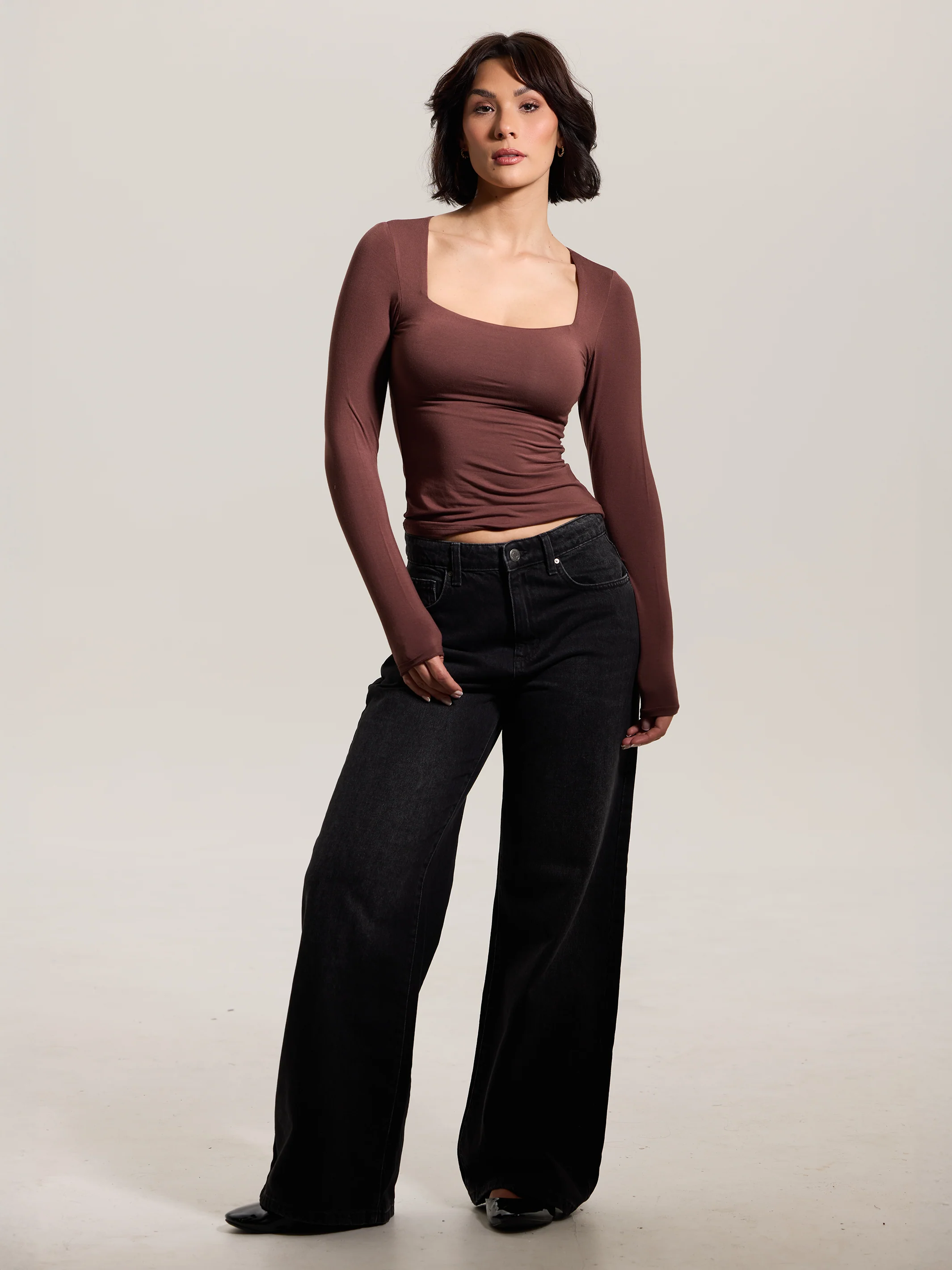 Square Neck Braless Long Sleeve - Image 14
