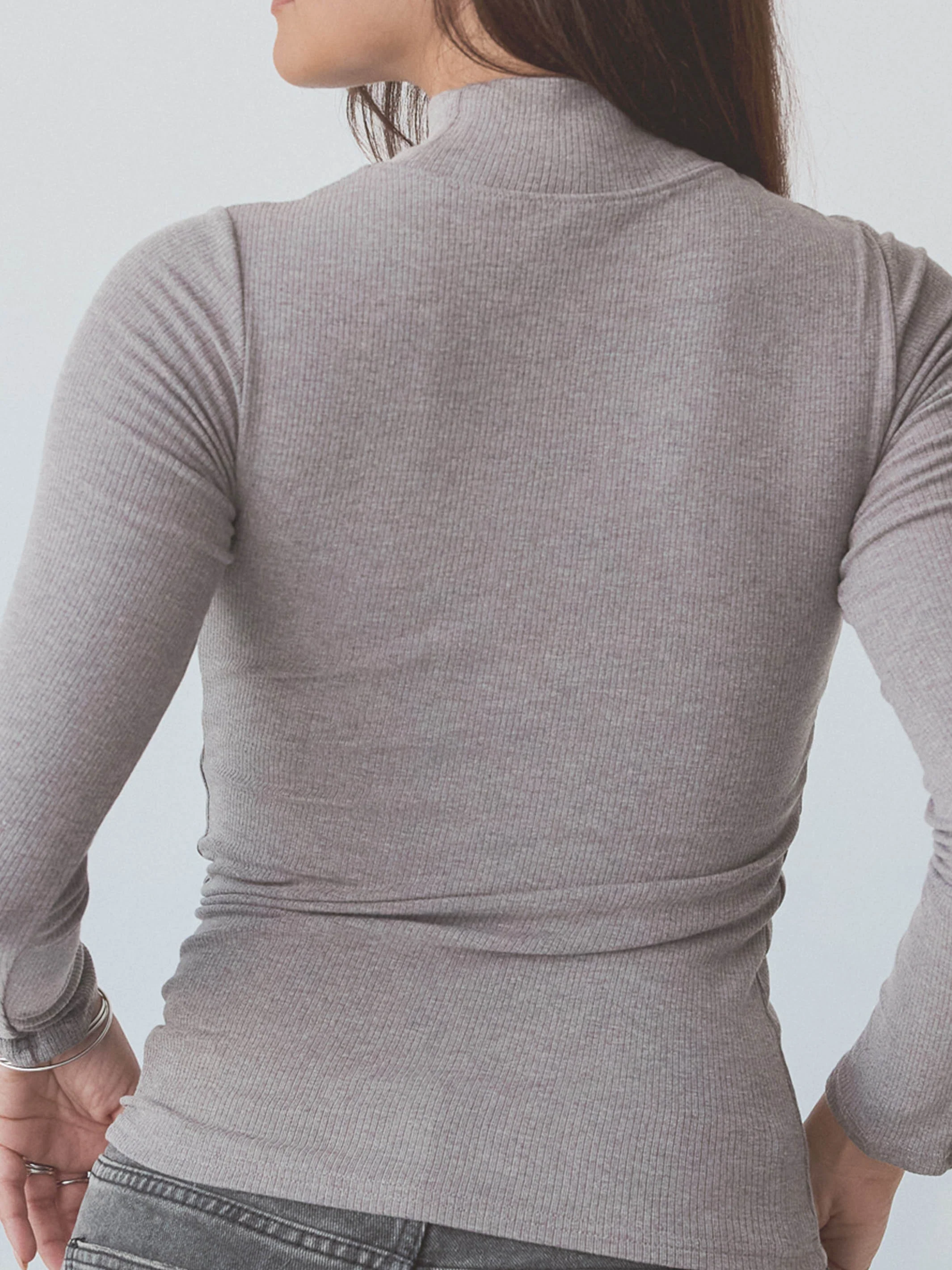 Ribbed Turtleneck Long Sleeve - Image 16