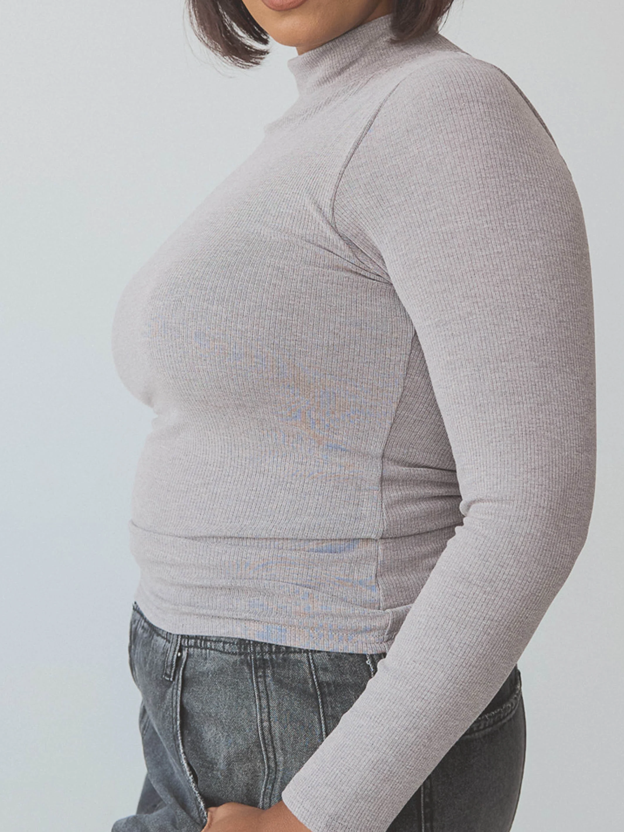 Ribbed Turtleneck Long Sleeve - Image 19