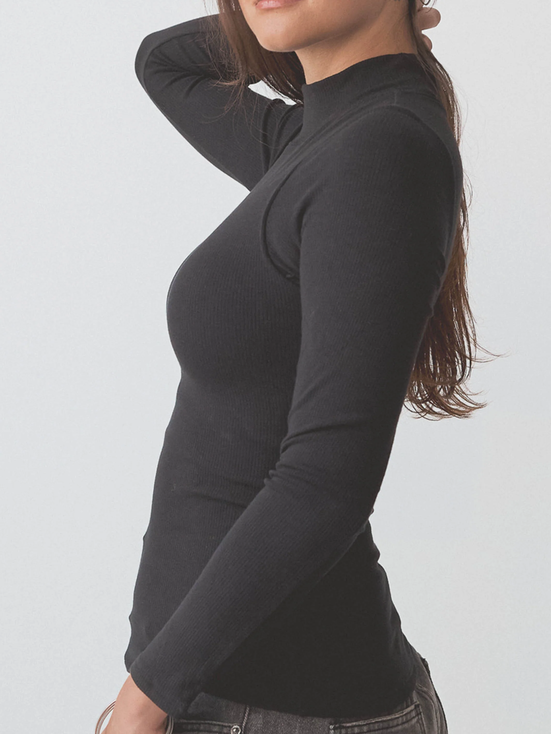 Ribbed Turtleneck Long Sleeve - Image 7