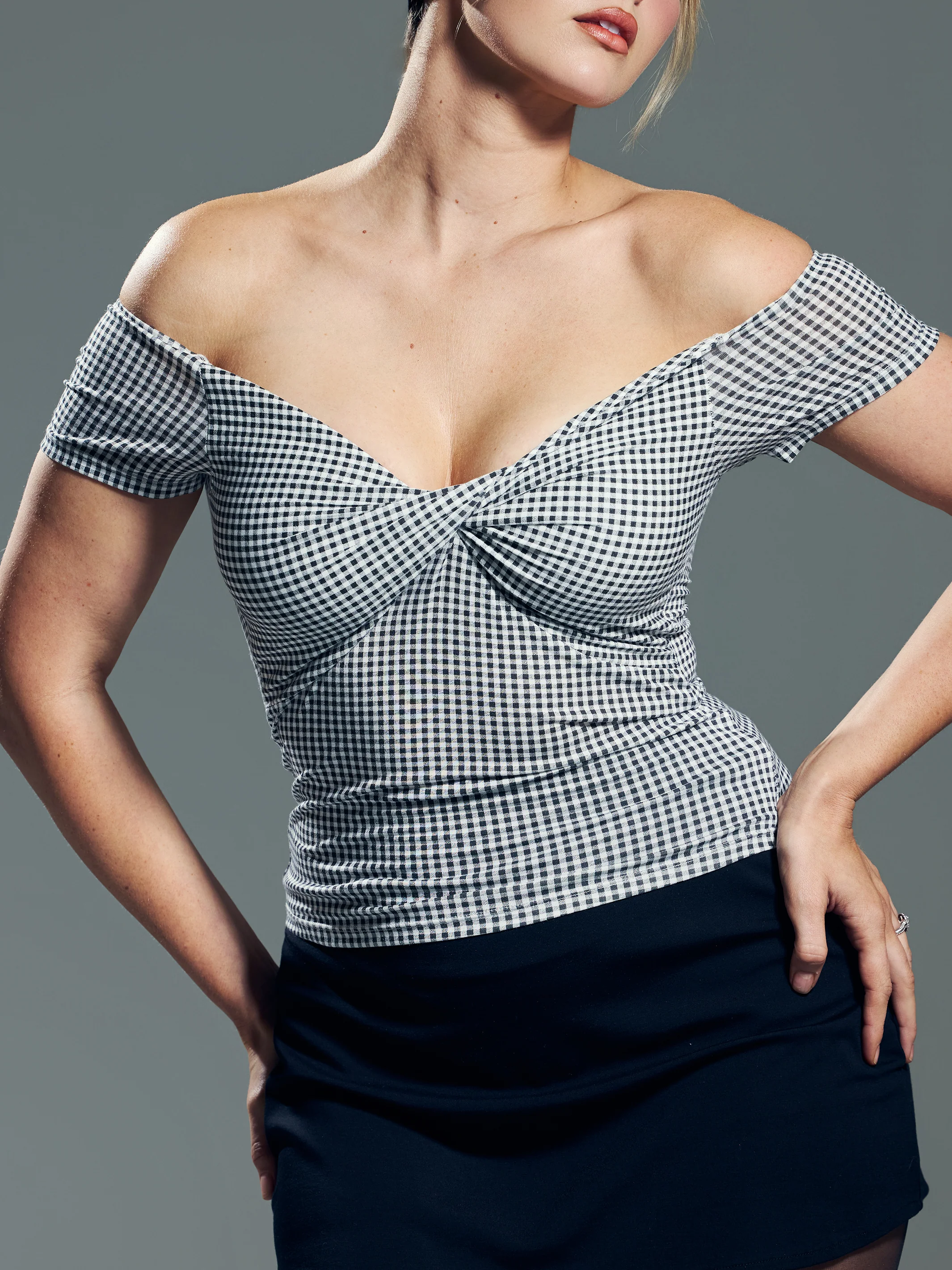 Twist Off The Shoulder Short Sleeve - Image 8